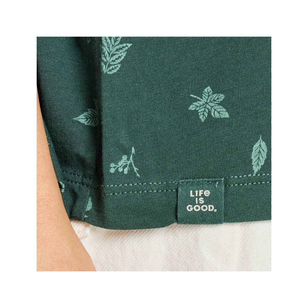 Life is Good Women's Falling Leaves Pattern Crusher-Women's - Clothing - Tops-Appalachian Outfitters