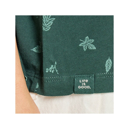 Life is Good Women's Falling Leaves Pattern Crusher-Women's - Clothing - Tops-Appalachian Outfitters