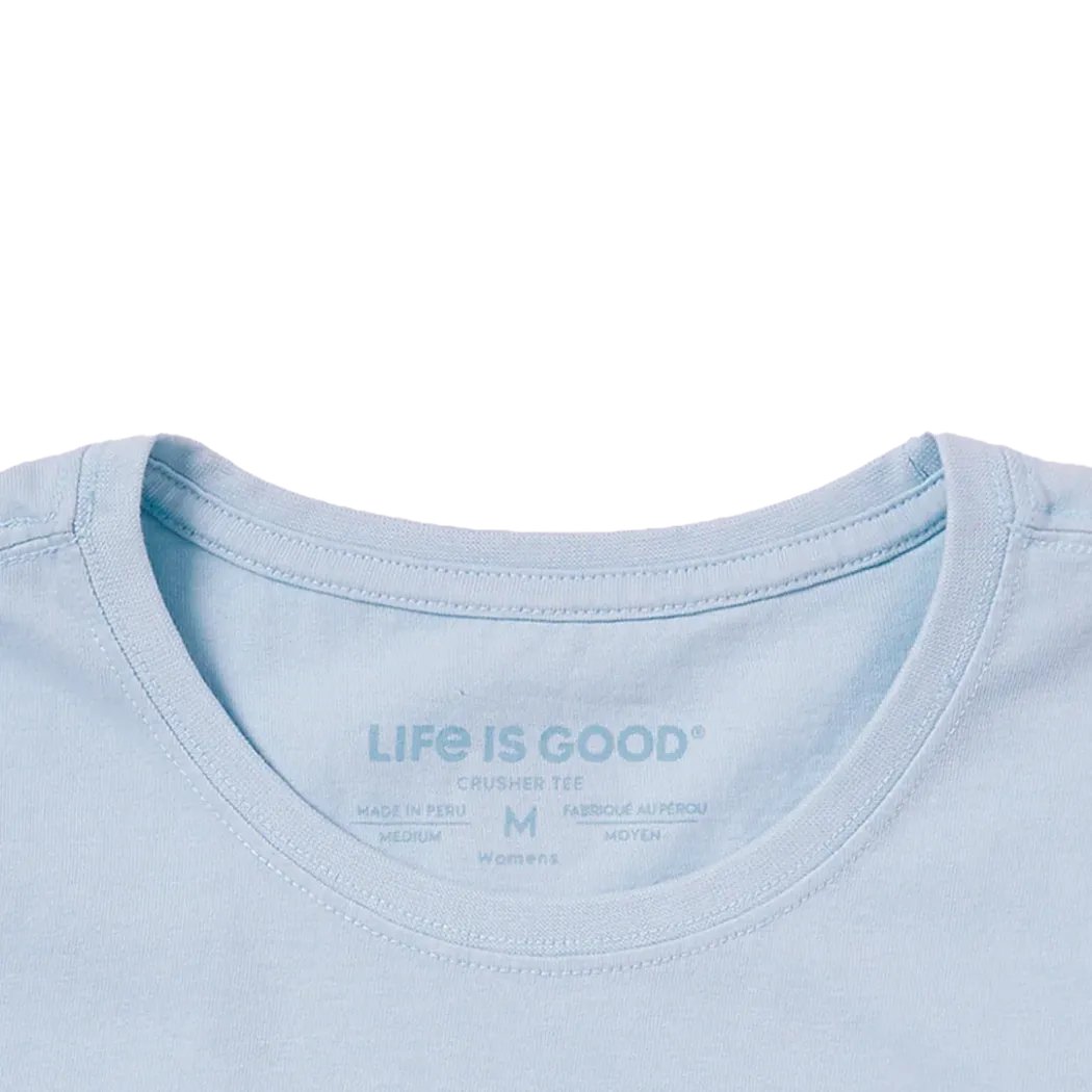 Life is Good Women's Patriotic Daisy Sneakers Short Sleeve Tee-Women's - Clothing - Tops-Appalachian Outfitters