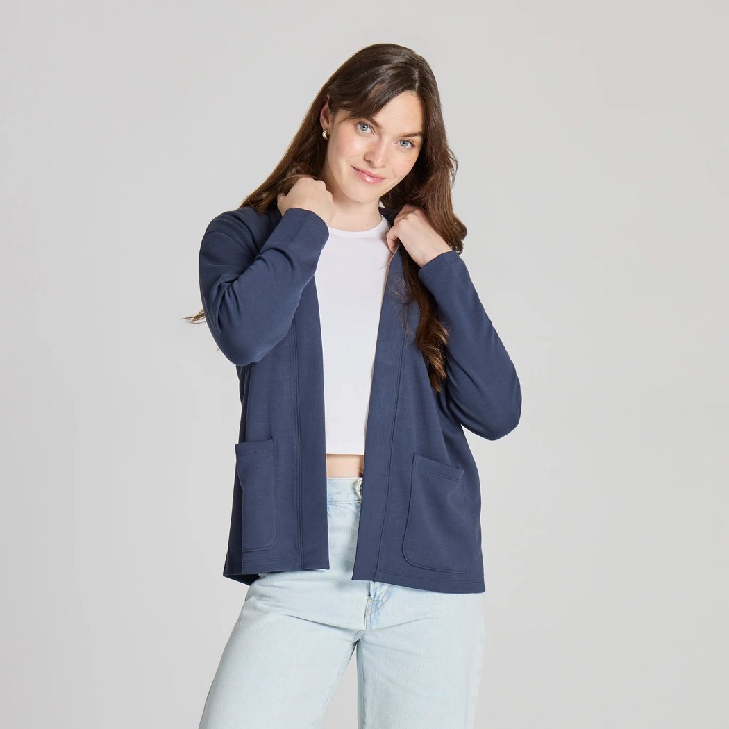 Life is Good Women's Soild Soft Touch Open Cardigan-Women's - Clothing - Tops-Appalachian Outfitters