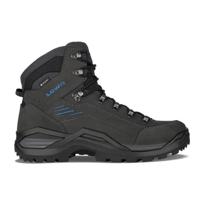 Lowa Men's Renegade EVO GTX Mid-Men's - Footwear - Boots-Lowa-Anthracite/Steel Blue-8-Appalachian Outfitters