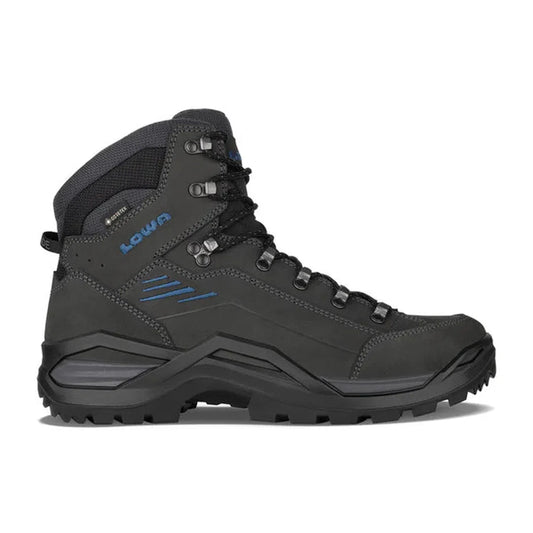 Lowa Men's Renegade EVO GTX Mid-Men's - Footwear - Boots-Lowa-Anthracite/Steel Blue-8-Appalachian Outfitters