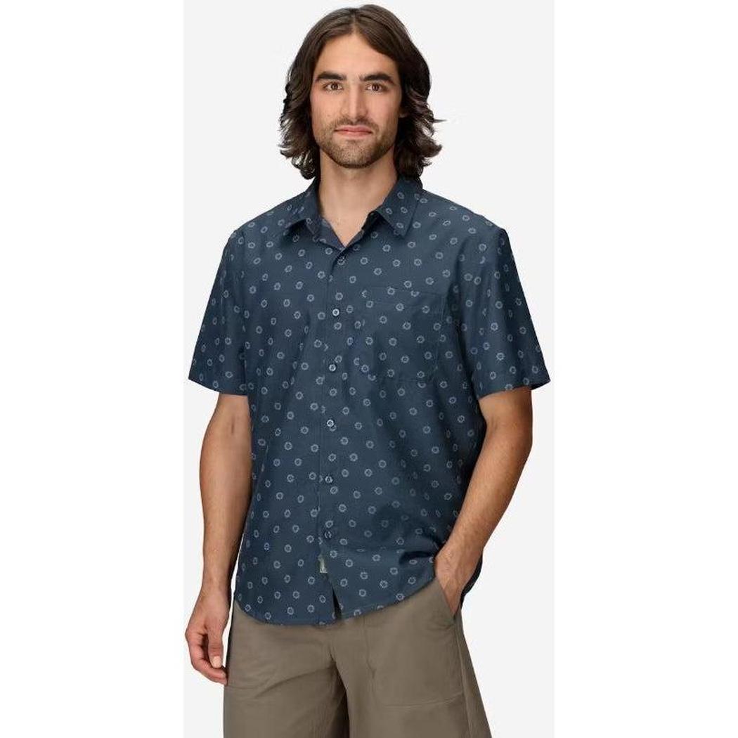Marmot Men's AirExchange SolarShield Novelty SS Shirt-Men's - Clothing - Tops-Marmot-ThunderheadDayB-M-Appalachian Outfitters