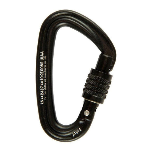 Metolius Bravo Locker Biner-Climbing - Hardware - Carabiners-Black-Appalachian Outfitters