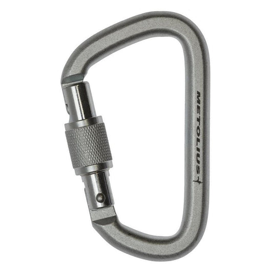 Metolius Steel Screw Lock Biner-Climbing - Hardware - Carabiners-Silver-Appalachian Outfitters