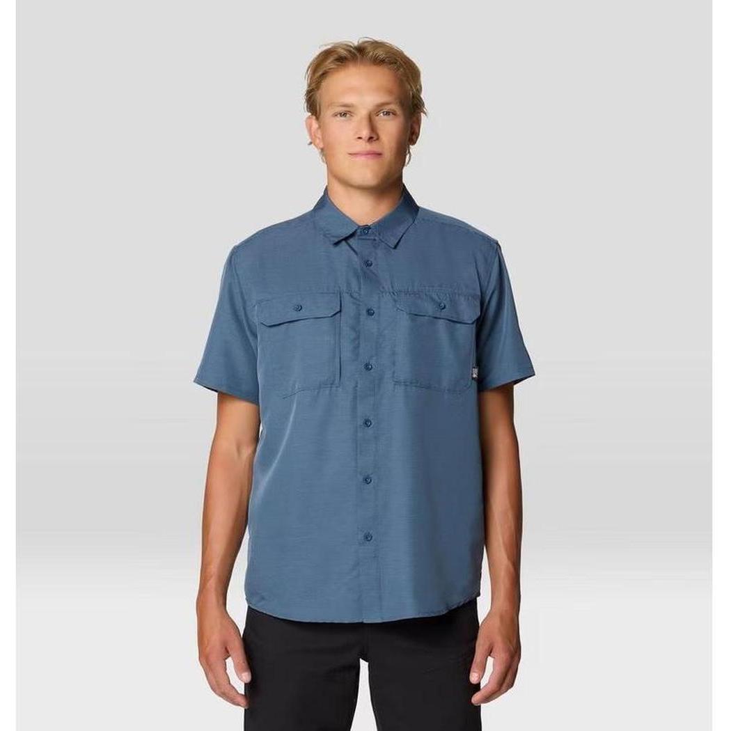 Mountain Hardwear Men's Canyon Short Sleeve-Men's - Clothing - Tops-Mountain Hardwear-Zinc-M-Appalachian Outfitters