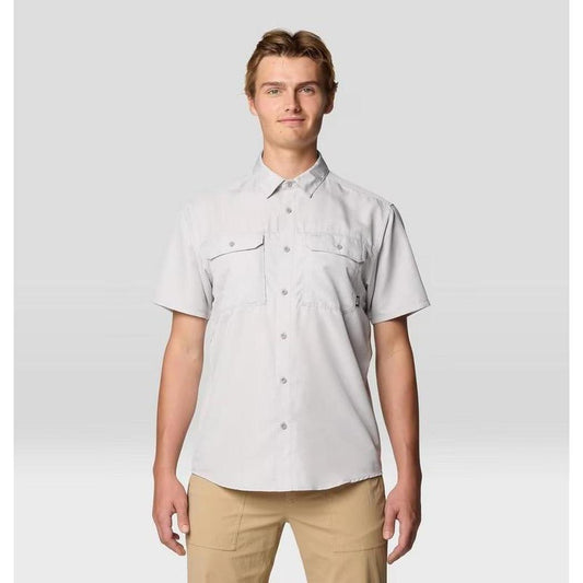 Mountain Hardwear Men's Canyon Short Sleeve-Men's - Clothing - Tops-Mountain Hardwear-Light Dunes-M-Appalachian Outfitters