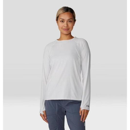 Mountain Hardwear Women's Crater Lake Long Sleeve-Women's - Clothing - Tops-Mountain Hardwear-Fogbank-XS-Appalachian Outfitters