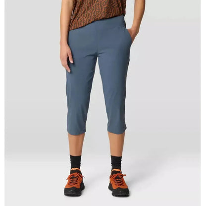 Mountain Hardwear Women's Dynama Capri-Women's - Clothing - Bottoms-Mountain Hardwear-Moon Blue-XS-Appalachian Outfitters