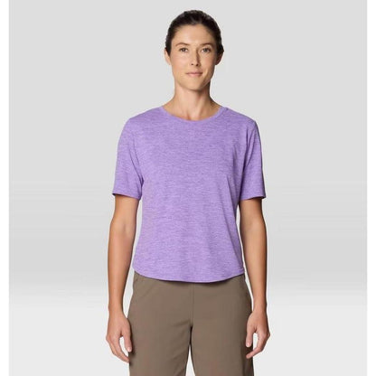 Mountain Hardwear Women's Sunblocker Short Sleeve-Men's - Clothing - Tops-Mountain Hardwear-Harbor Violet-S-Appalachian Outfitters