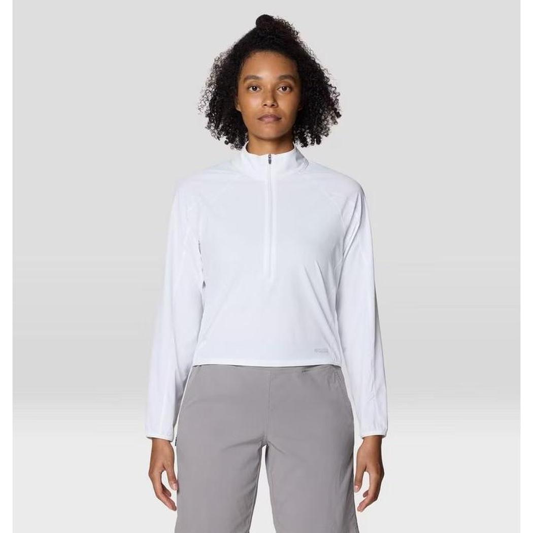 Mountain Hardwear Women's Sunshield Half Zip-Women's - Clothing - Tops-Mountain Hardwear-Fogbank-S-Appalachian Outfitters