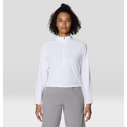 Mountain Hardwear Women's Sunshield Half Zip-Women's - Clothing - Tops-Mountain Hardwear-Fogbank-S-Appalachian Outfitters