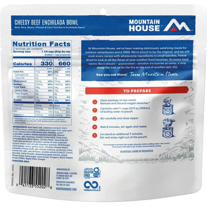 Mountain House Cheesy Beef Enchilada Bowl-Food - Backpacking-Mountain House-Appalachian Outfitters