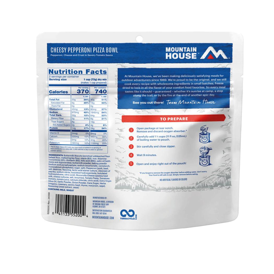 Mountain House Cheesy Pepperoni Pizza-Food - Backpacking-Mountain House-Appalachian Outfitters