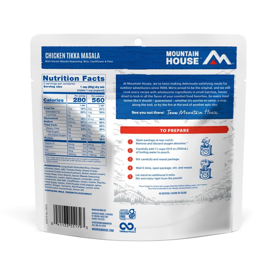 Mountain House Chicken Tikka Masala (GF)-Food - Backpacking-Mountain House-Appalachian Outfitters