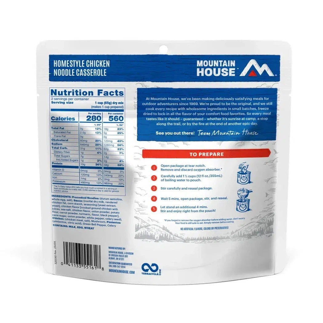 Mountain House Homestyle Chicken Noodle Casserole-Food - Backpacking-Mountain House-Appalachian Outfitters