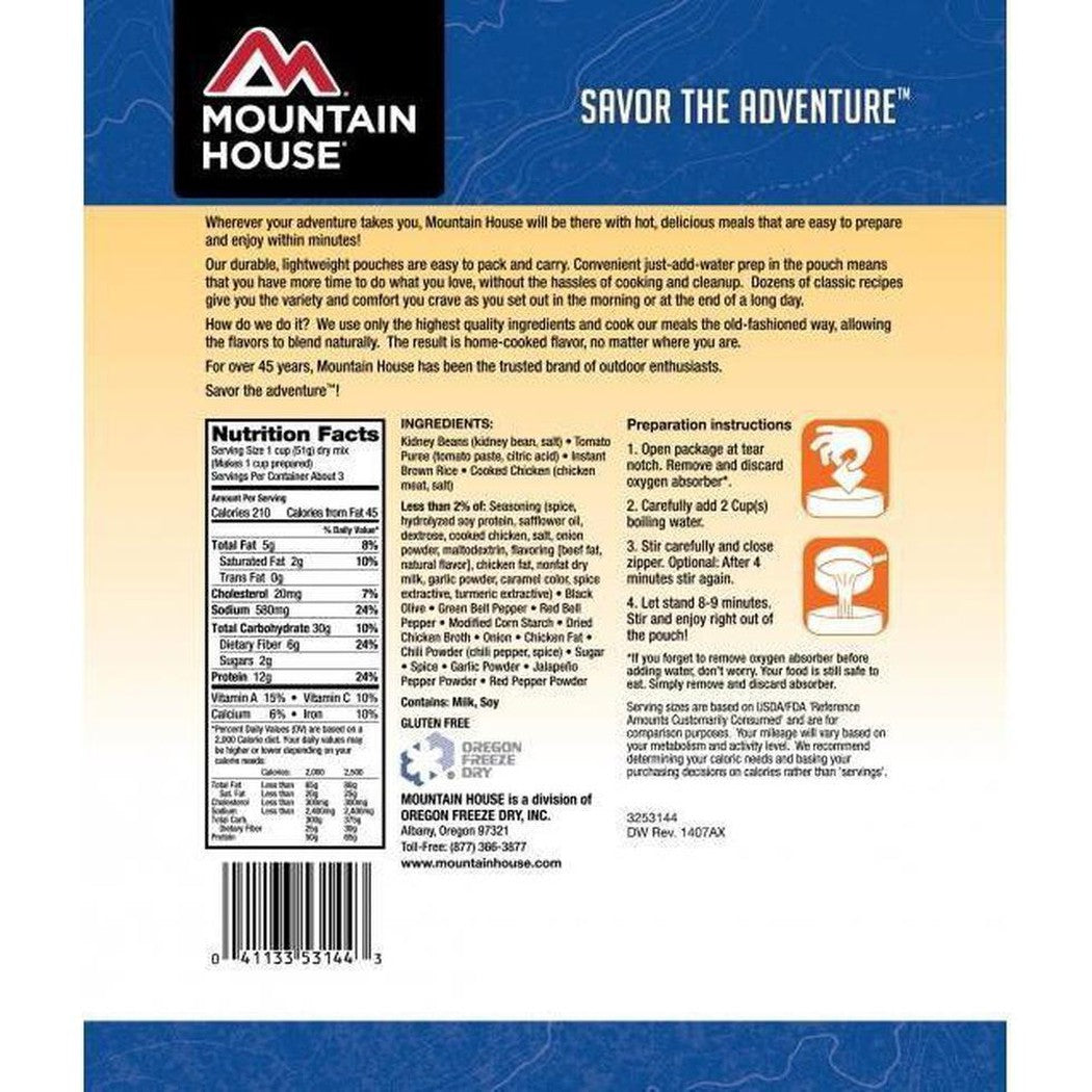 Mountain House-Mexican Style Rice and Chicken-Appalachian Outfitters