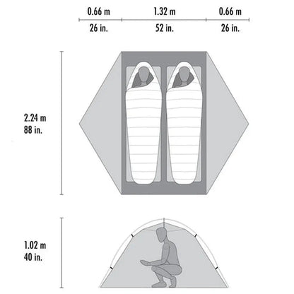 Cascade Designs MSR Hubba Hubba LT 2P Tent-Camping - Tents & Shelters - Tents-Cascade Designs-Appalachian Outfitters