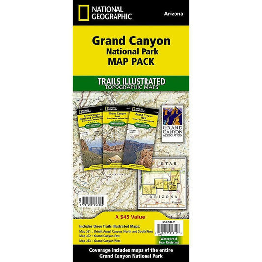 National Geographic Grand Canyon Map Pack-Books - Maps-National Geographic-Appalachian Outfitters