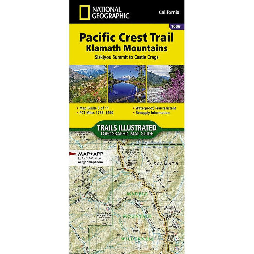 National Geographic Pacific Crest Trail: Klamath Mountains Map [Siskiyou Summit to Castle Crags]-Books - Maps-National Geographic-Appalachian Outfitters