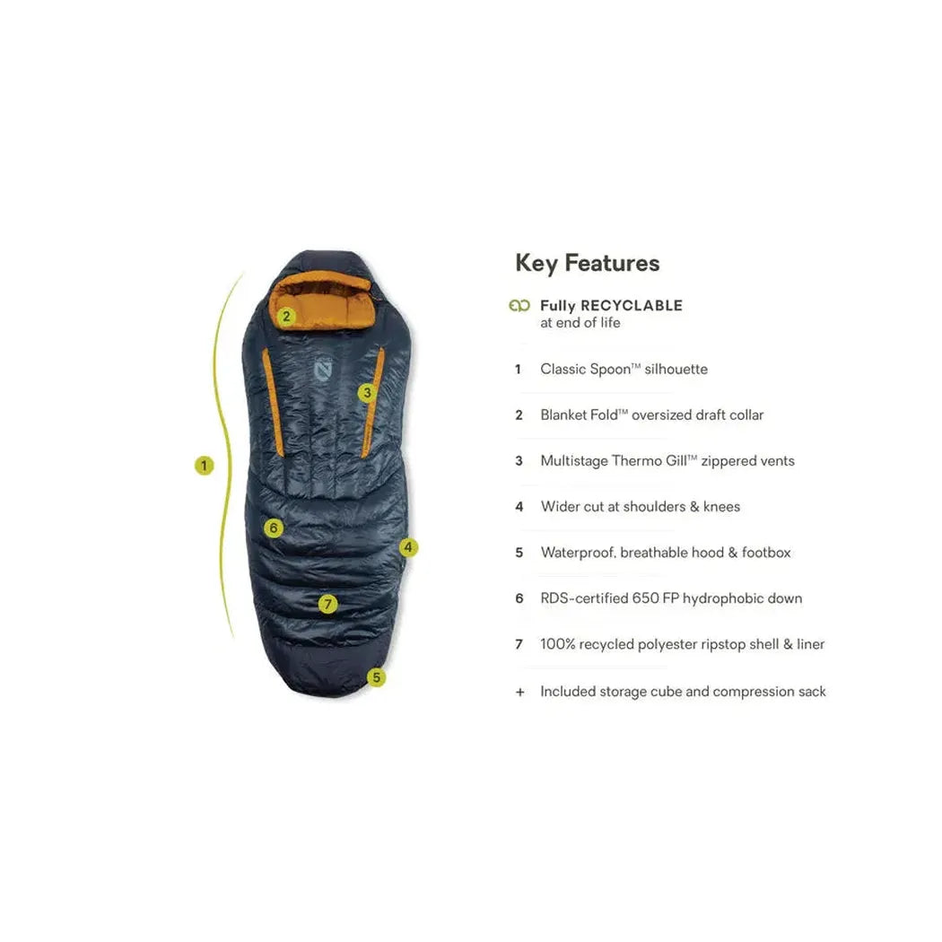 NEMO Disco Men's Endless Promise Down Sleeping Bag-Camping - Sleeping Bags - Down-Appalachian Outfitters