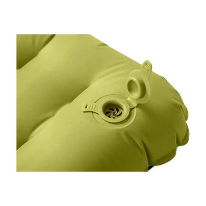 A close-up of the NEMO Eclipse All-Season Lightweight Insulated Sleeping Pad in Regular color showing the inflation valve and a white background.
