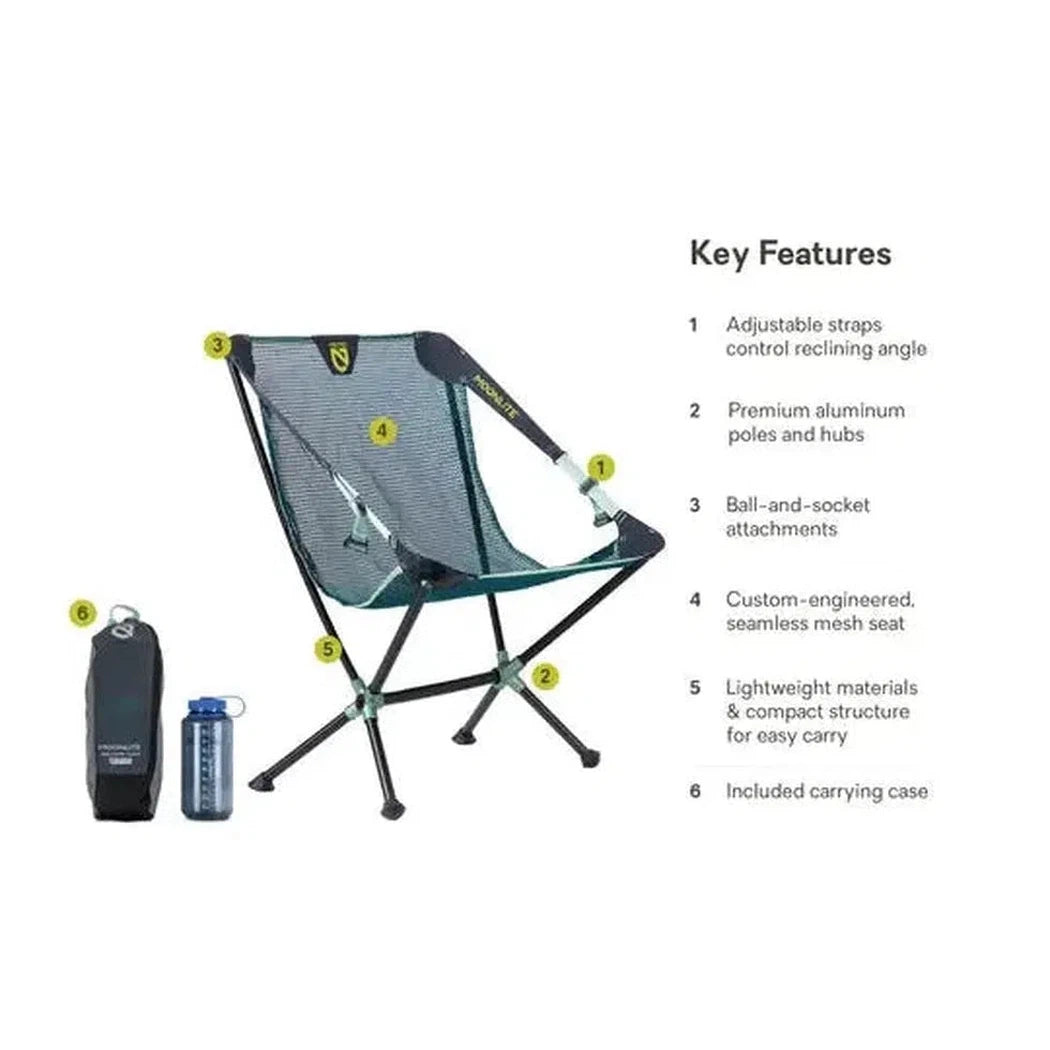 NEMO Moonlite Reclining Chair-Camping - Camp Furniture - Chairs-NEMO-Black Pearl-Appalachian Outfitters