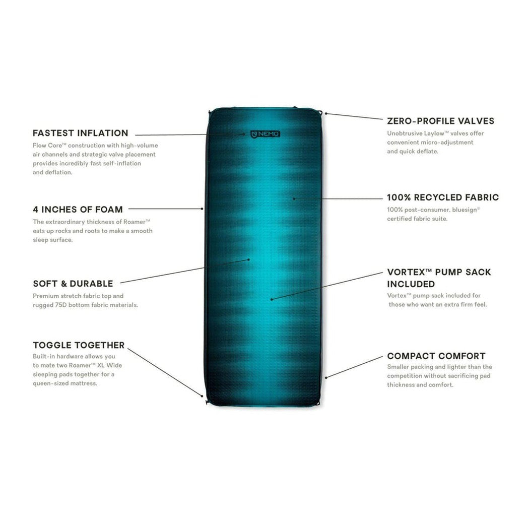NEMO-Roamer Self-Inflating Mattress-Appalachian Outfitters
