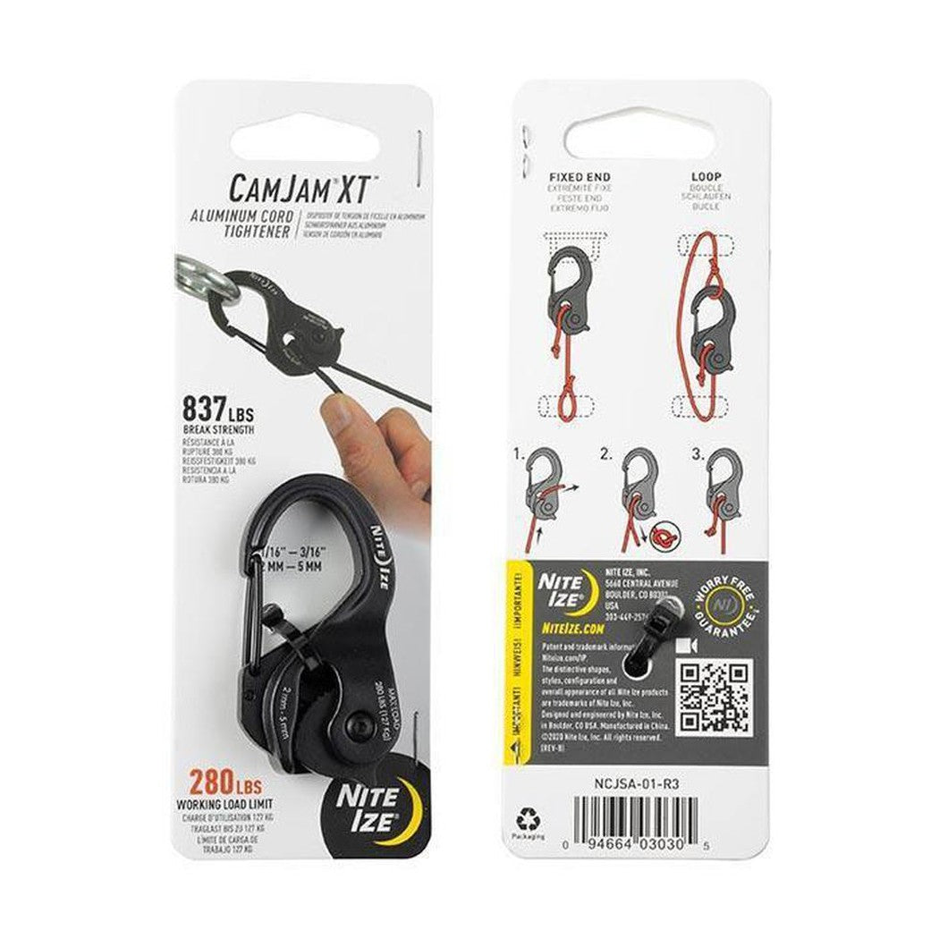 Nite Ize-CamJam XT Aluminum Cord Tightener-Appalachian Outfitters