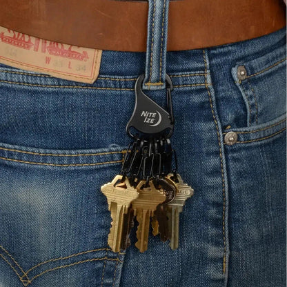 KeyRack Steel S-Binder-Camping - Accessories-Nite Ize-Black-Appalachian Outfitters