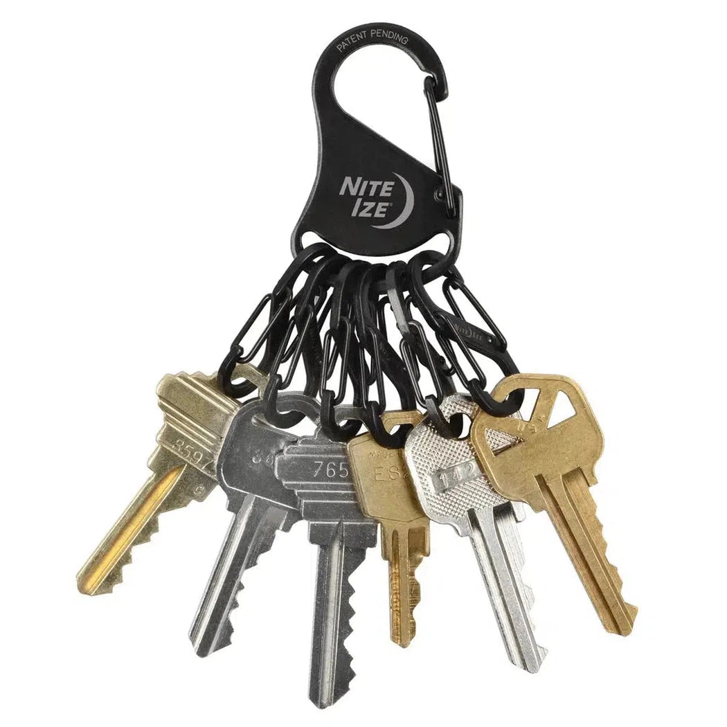 KeyRack Steel S-Binder-Camping - Accessories-Nite Ize-Black-Appalachian Outfitters