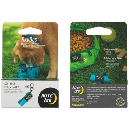 Nite Ize Raddog Collapsible Bowl Blue Outdoor Dogs