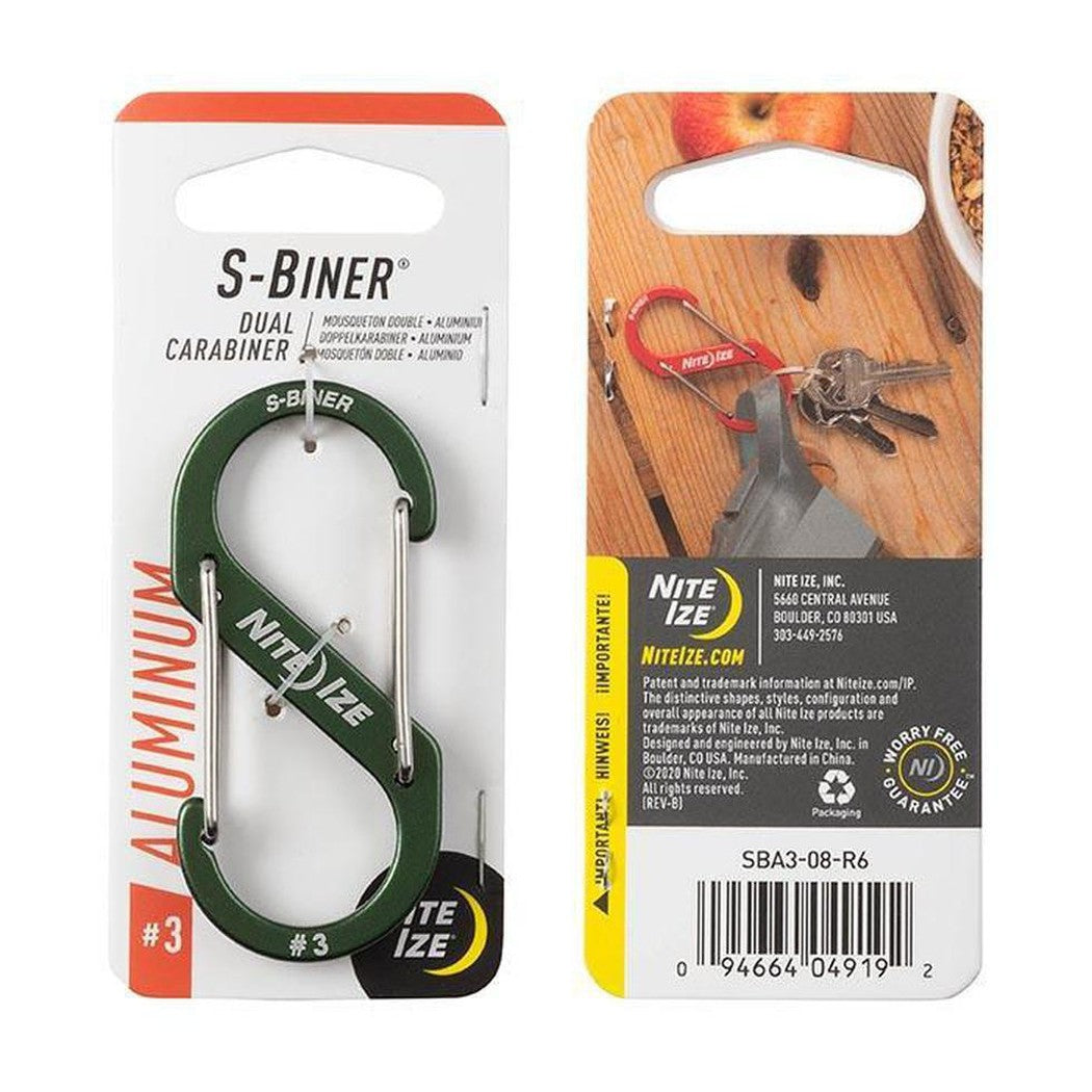 Nite Ize-S-Biner Aluminum Dual Carabiner #3-Appalachian Outfitters