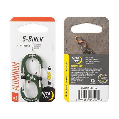 Nite Ize-S-Biner Slidelock Aluminum #2-Appalachian Outfitters
