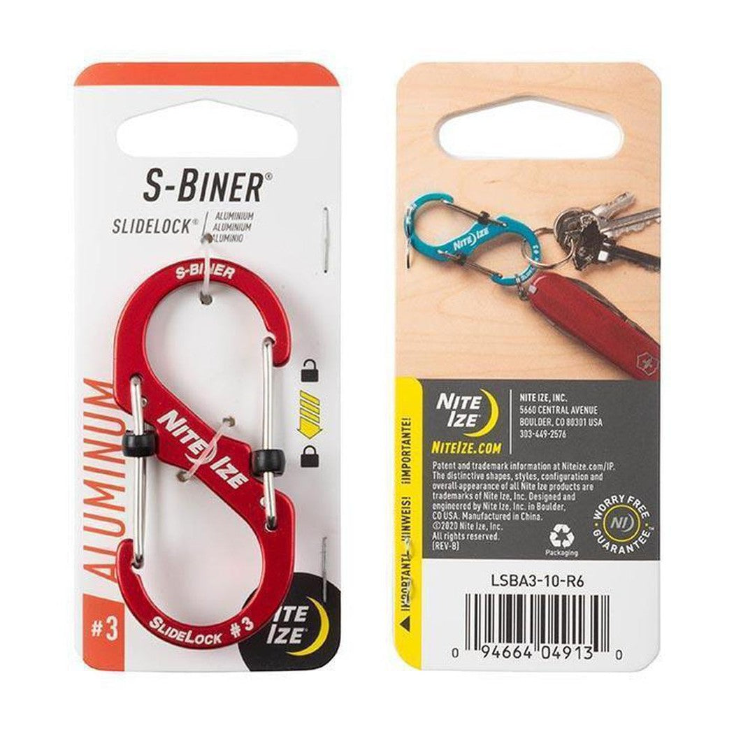 Nite Ize-S-Biner Slidelock Aluminum #3-Appalachian Outfitters
