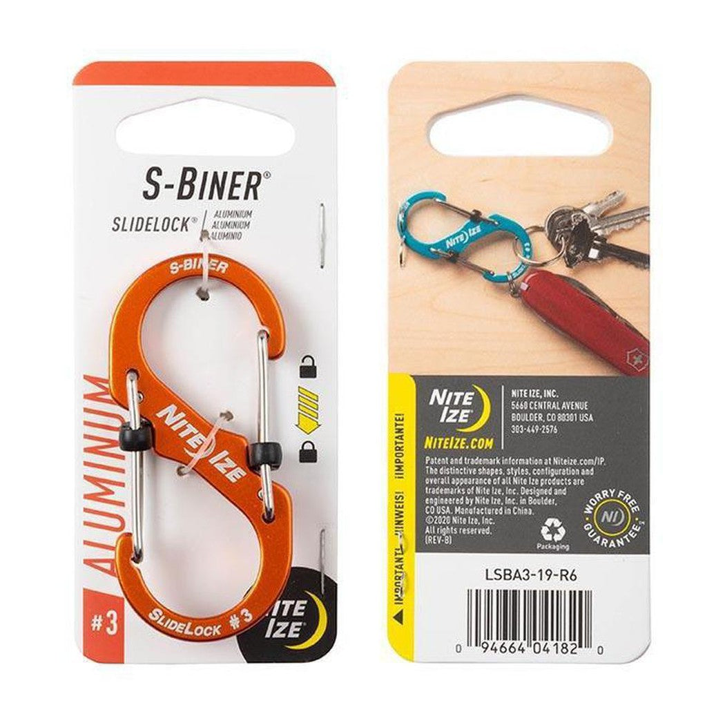 Nite Ize-S-Biner Slidelock Aluminum #3-Appalachian Outfitters