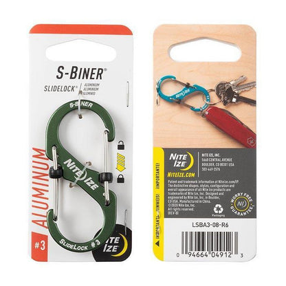 Nite Ize-S-Biner Slidelock Aluminum #3-Appalachian Outfitters