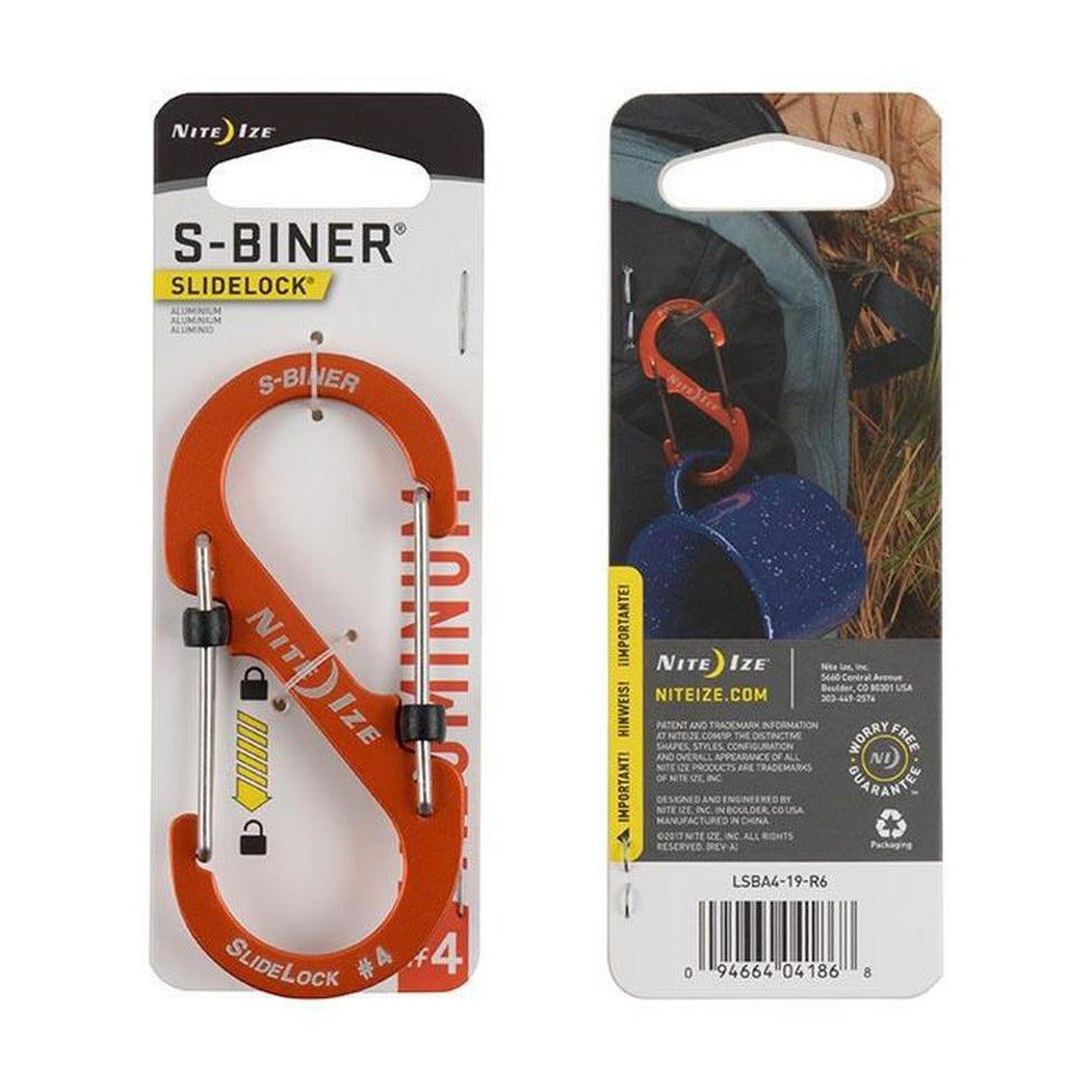 Nite Ize-S-Biner Slidelock Aluminum #4-Appalachian Outfitters