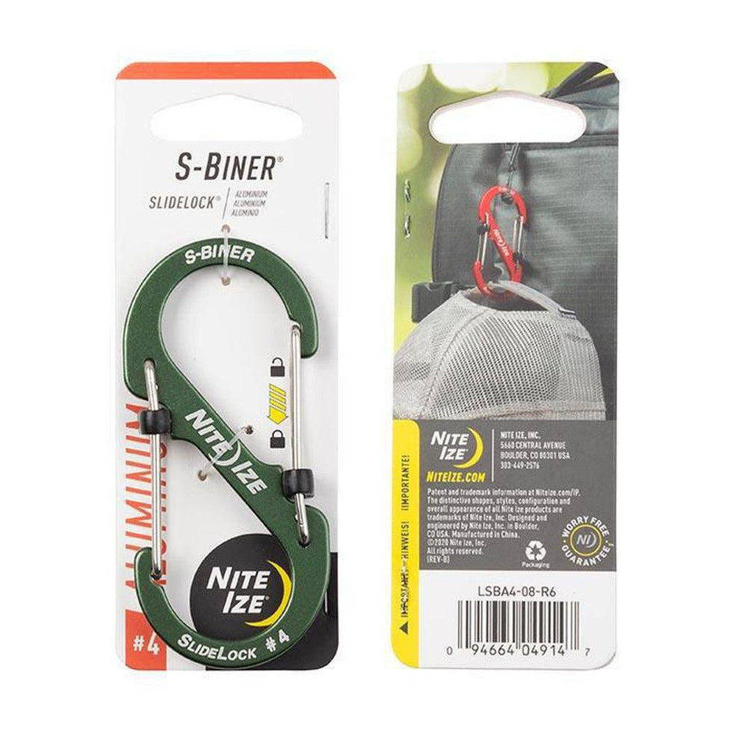 Nite Ize-S-Biner Slidelock Aluminum #4-Appalachian Outfitters