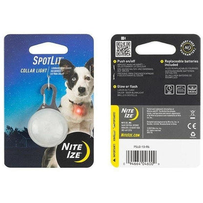 Nite Ize Spotlit Collar Light Red Outdoor Dogs