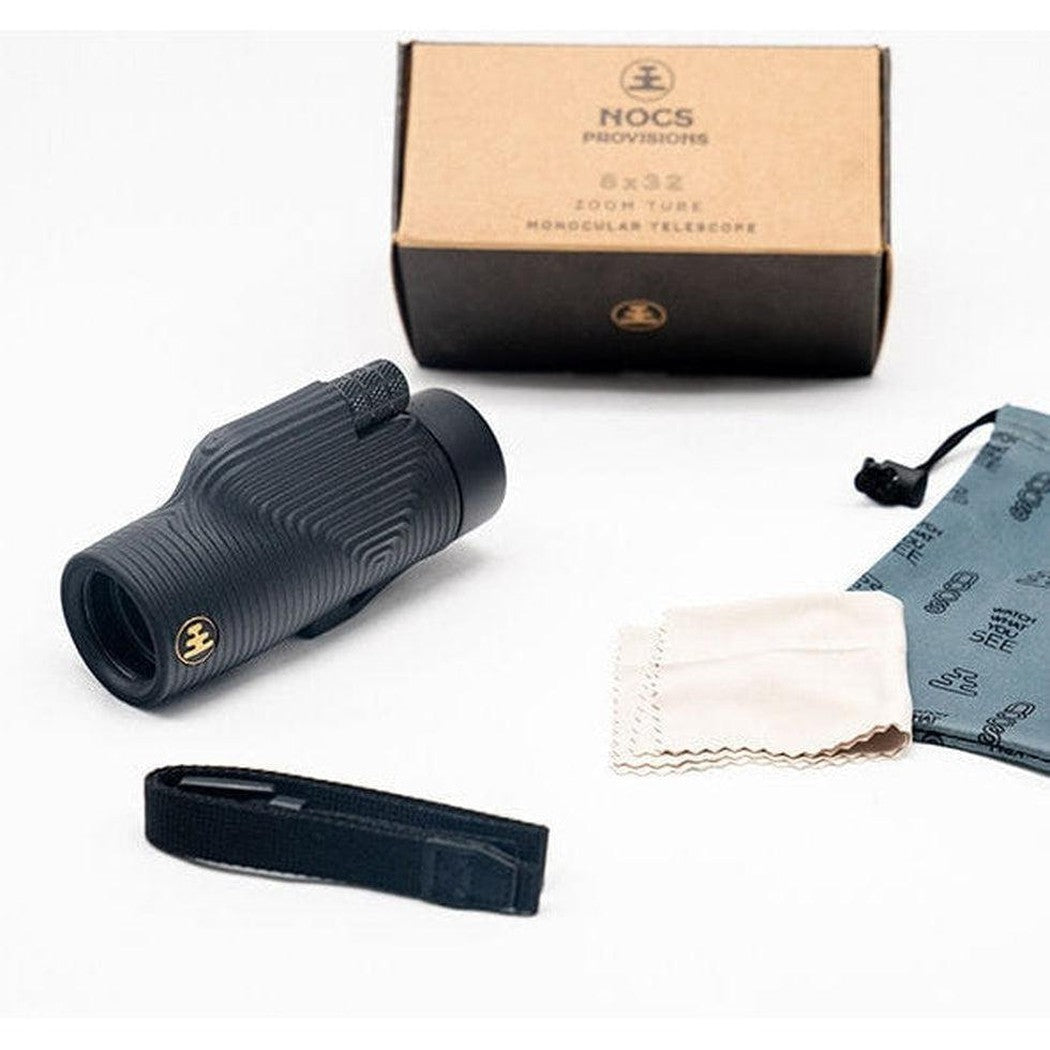 Zoom Tube Monocular-Accessories - Optics - Binoculars-Nocs Provisions-8 X 32-Tar Pit Black-Appalachian Outfitters
