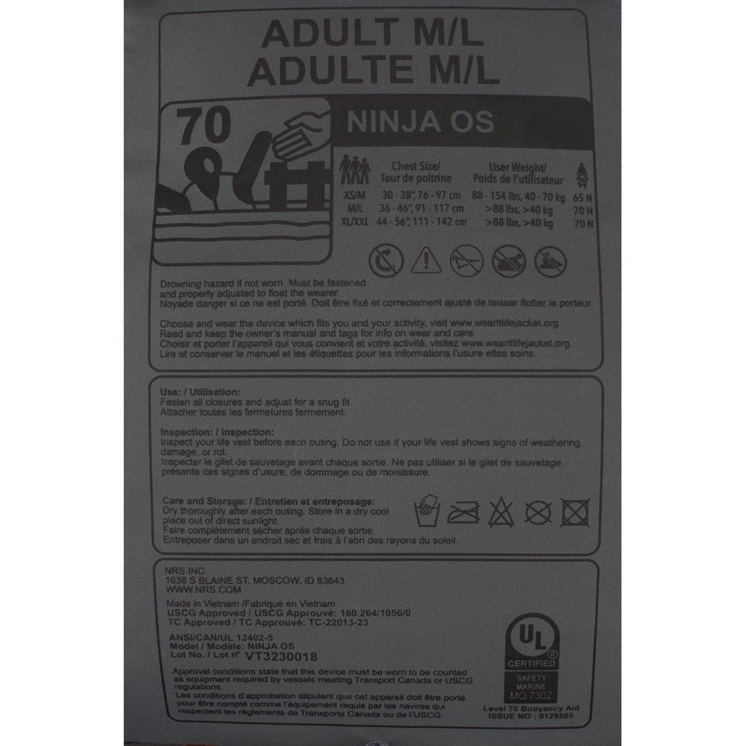 NRS Ninja OS PFD-Paddle Sports - PFDs-NRS-Appalachian Outfitters