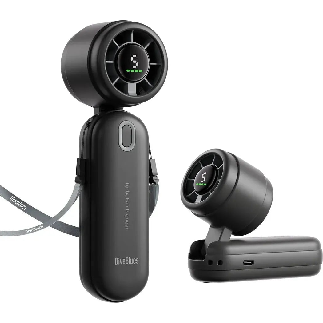Diveblues Portable iTurbo Handheld Fan-Accessories - Phone & Tech-Ocoopa-Black-Appalachian Outfitters