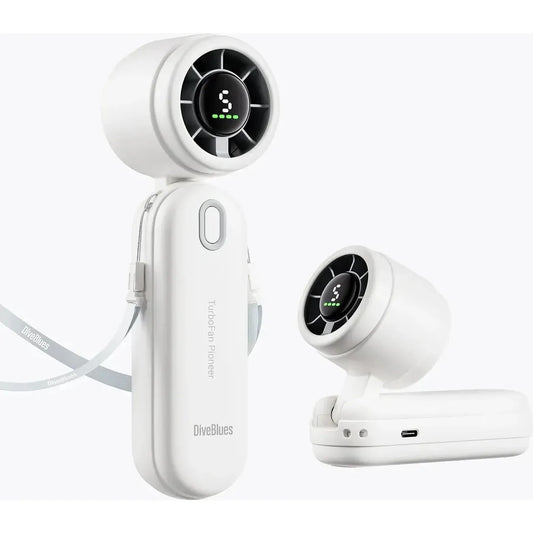 Diveblues Portable iTurbo Handheld Fan-Accessories - Phone & Tech-Ocoopa-White-Appalachian Outfitters