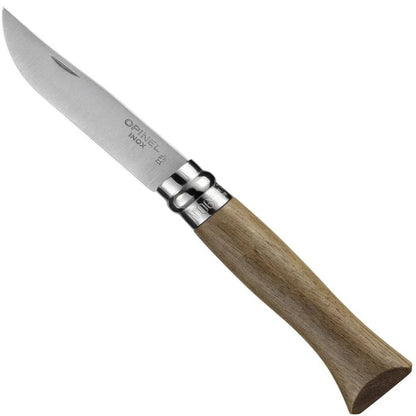 Opinel No.06 Stainless Steel Folding Knife | Oak, Olive & Walnut-Camping - Accessories - Knives-Opinel-Walnut-Appalachian Outfitters
