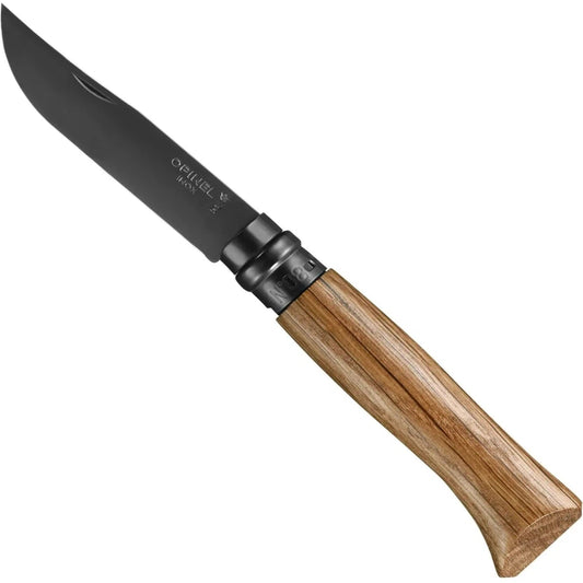 Opinel No.08 Black Oak Folding Knife-Camping - Accessories - Knives-Opinel-Appalachian Outfitters