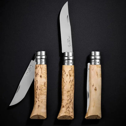 Opinel No.08 Limited Edition - "Sampo" Curly Birch-Camping - Accessories - Knives-Opinel-Appalachian Outfitters