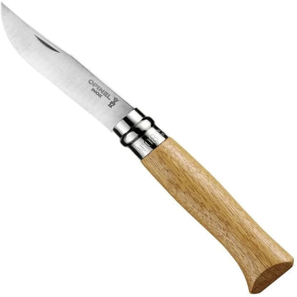 Opinel Woods No.8 Olive/Walnut/Oak-Camping - Accessories - Knives-Opinel-Oak-Appalachian Outfitters