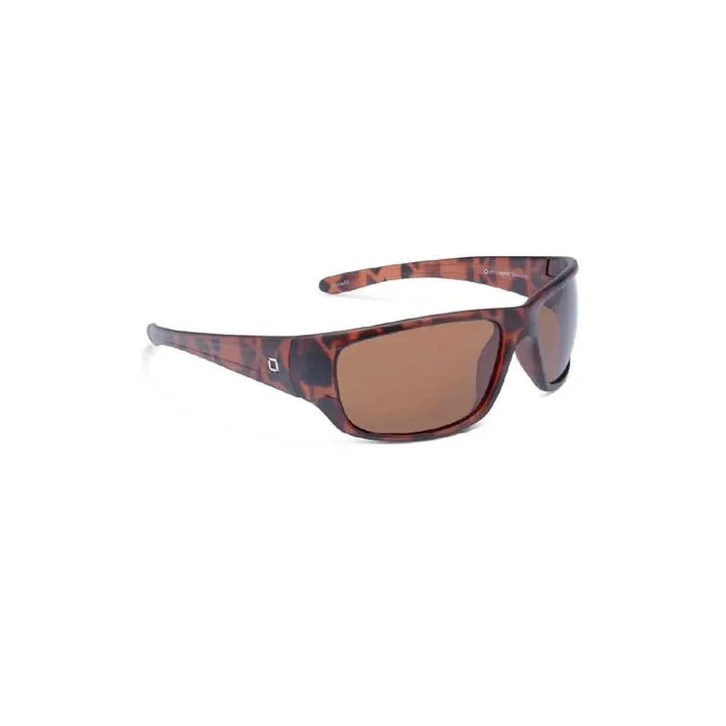 Optic Nerve Contra Matte Aluminum Gray w/ Polarized Smoke Lens Green Mirror-Accessories - Eyewear - Sunglasses-Optic Nerve-Matte Tortoise-Brown Lens-Appalachian Outfitters
