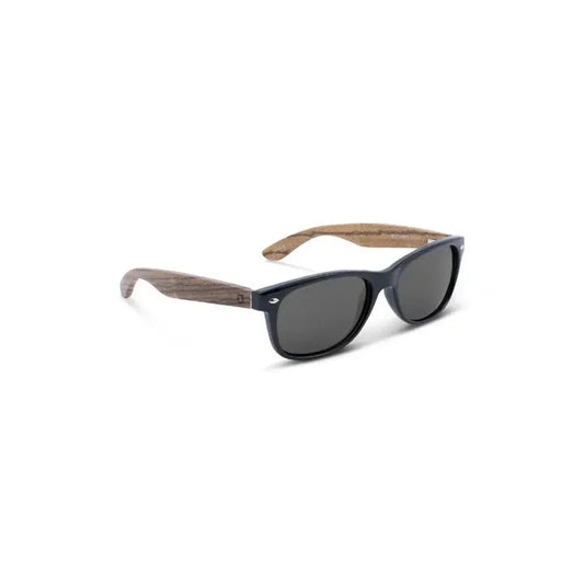 Optic Nerve Cruzin Shiny + Wood-Accessories - Eyewear - Sunglasses-Optic Nerve-Shiny Black + Wood-Polarized Smoke Lens-Appalachian Outfitters